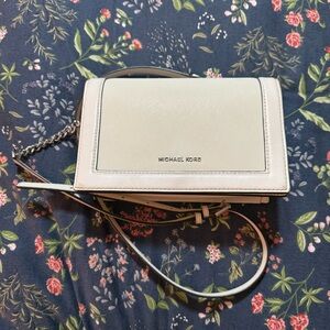 Michael Kors White Crossbody Bag